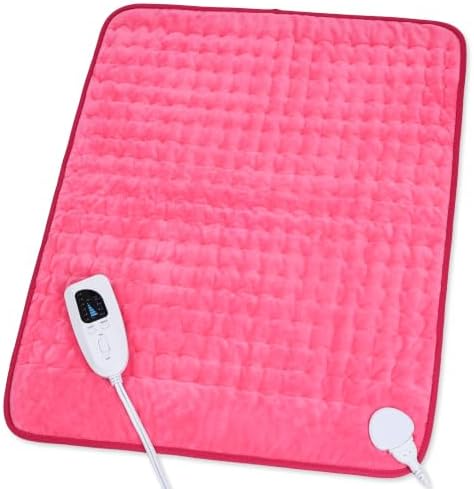 Heating Pad,Electric Heating Pads,Heating Pad for Back,Fuchsia,24x20 Inch