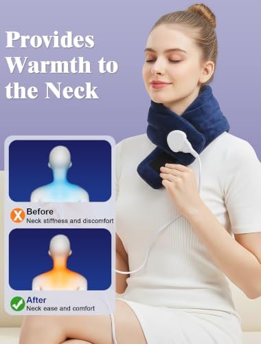 Wired Electric Neck Heating Pad for Neck Pain