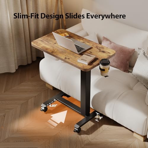 Agilestic 26*16 Inch Height Adjustable Electric Standing Desk, Rustic Brown