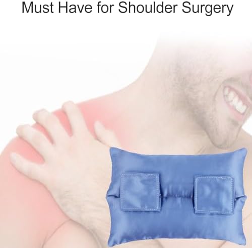 Satin Neck Pad Strap Cushion for Arm Sling Pillow Comfort Support Padding Rotator Cuff Replacemet Surgery Elbow Brace Carry Padded Cover Broken Wrist Hand Injury, Haze Blue