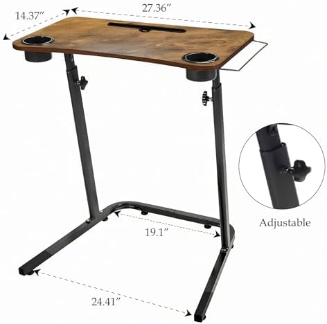 VTORY Treadmill Desk Height Adjustable Desk for Walking Pad, 30"-47"