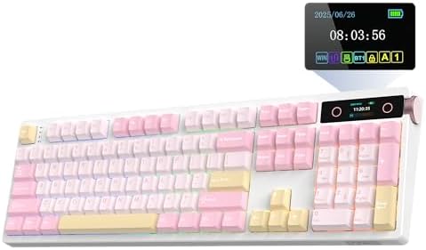 EPOMAKER TH108 PRO Full Size Mechanical Keyboard with Screen & Knob