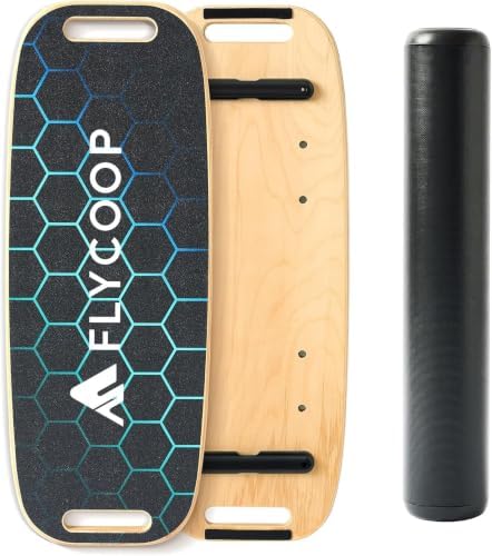 Balance Board for Adult with Adjustable Stoppers: 3 Modes Wobble Board with Roller Exercise Balancing Stability Trainer for Improve Balance Non Slip Surface
