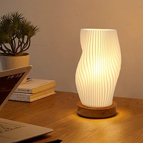Aesthetic Funky Lamp, Cool Striped Bedside Night Light for Cozy Bedroom
