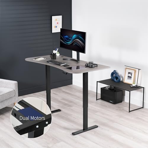 VIVO Dark Gray 60 x 24 in Standing Desk, DESK-KIT-E2B1G