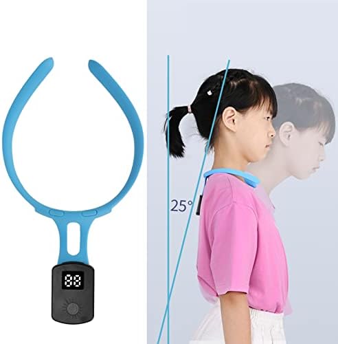 HURRISE Smart Posture Corrector, Smart Posture Corrector Silicone Plastic Intelligent Posture Intelligent Posture Reminder For Back Braces Trainer For Adults Children (Blue) (HURRISE78agdhzpqu-12)