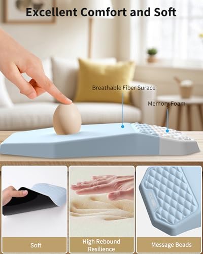 Ergonomic Mouse Pad with Wrist Rest Support for Carpal Tunnel Pain Relief