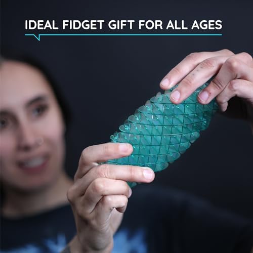 Morf Worm 3D Sensory Fidget Toy for Kids and Adults, Blue, Small