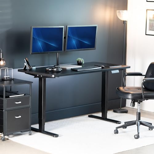 VIVO Black 60 x 24 in Standing Desk, DESK-KIT-2B6B