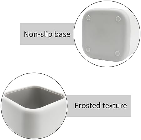 ZUFECY Pen Holder Stand for Desk, Scandinavian Design Desk Organizer Makeup Brush Holder for School, Home, Office (Gray)