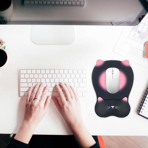 Ergonomic Mouse Pad with Wrist Rest,Cute Memory Foam Mousepad Wrist Cushion