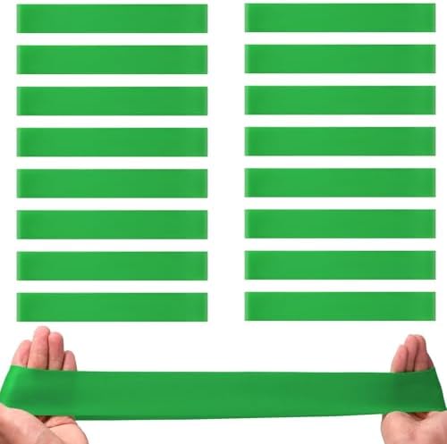 16 PCS Chair Bands With Fidgety Feet Colorful Chair Fidget Bands Desks Stretch Foot Band for ADHD Sensory Flexible Band Classroom Home Chair Fidget Tools Green