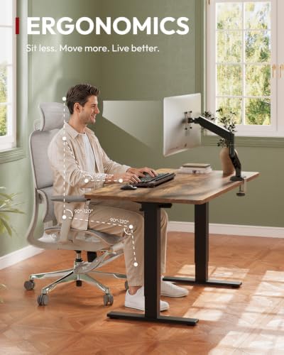 SANODESK One-Piece 40 x 24'' Electric Height Adjustable Standing Desk