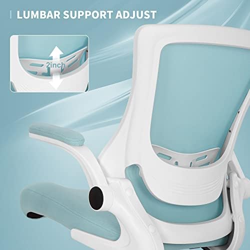 Misolant Tall Office Chair, Drafting Chair for Standing Desk, High Office Chair with Adjustable Lumbar Support, Flip-up Arm and Footrest Ring, Tall Drafting Chair for Bar Height Desk