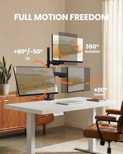 ErGear Triple Monitor Mount for 13-32 Inch Screens, 19.8 lbs per Arm