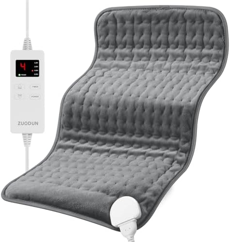 Heating Pad for Back Pain, Heating Pads for Cramps with 6 Heat Settings, Heat Pad for Arms and Knee, Menstrual Cramp Relief, Timer Auto Shut Off