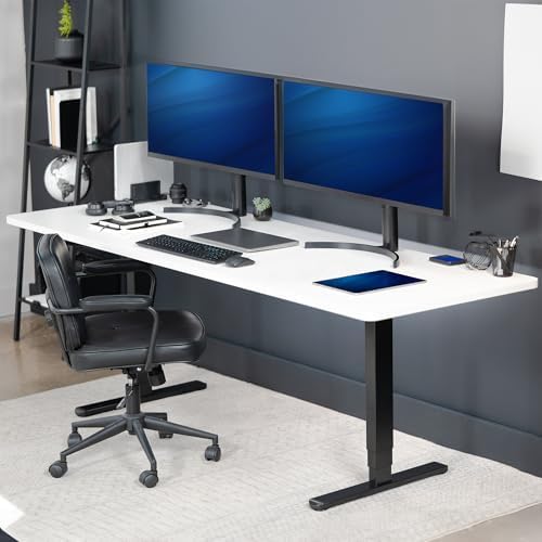 VIVO White 83 x 30 in Standing Desk, DESK-KIT-2B8W