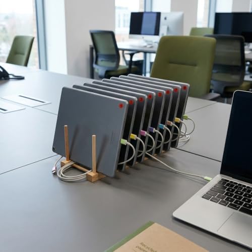 3Pack Multi Device Laptop Charging Station Classroom Organizer Storage Rack
