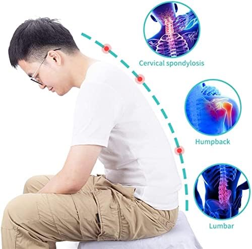 Posture Corrector Smart Sensor Corrector Men Women, Full Back and Neck Support Adjustable Straps with Smart Sensor Vibration Reminder Back Posture (Color : Black)