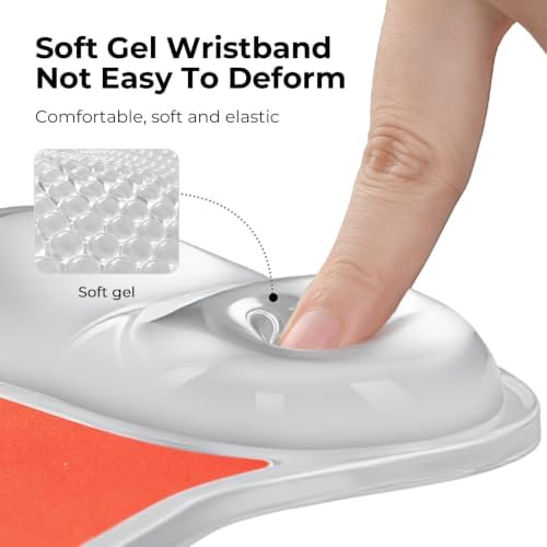 EooCoo Ergonomic Washable Mouse Pad with Gel Wrist Rest Support