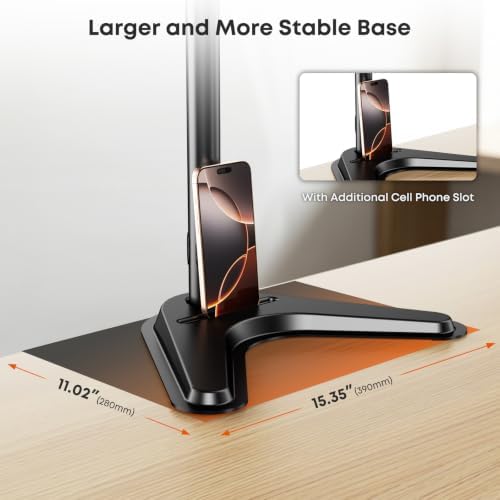 PUTORSEN Single Tall Monitor Stand with 48 inch Pole