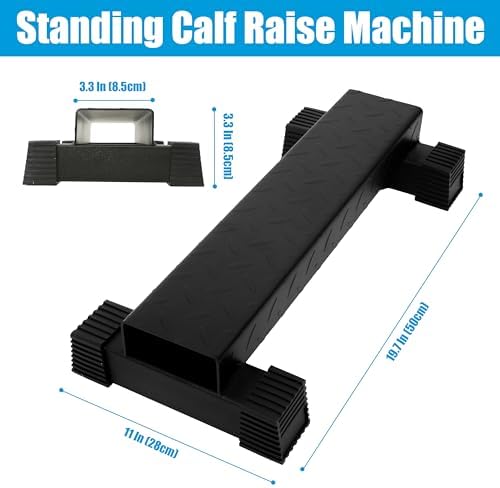 EVERYMATE Steel Calf Raise Block, Standing Calf Machine for Stretching Calf Muscles, Relaxing Ankles, Anti-Slip Solid Platform