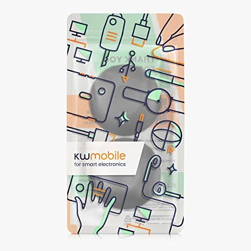 kwmobile Laptop Riser Pads for Laptop/Notebook/Ultrabook Laptops - Under Laptop Feet Stand for Better Ventilation - Black/Silver
