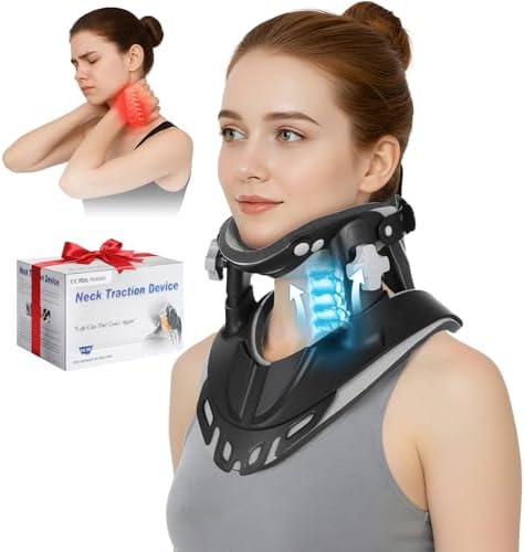 Adjustable Cervical Traction Device Neck Stretcher for Pain Relief