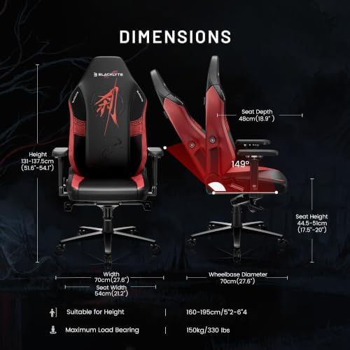 Blacklyte Athena Pro Gaming Chair, Wuchang, Leatherette