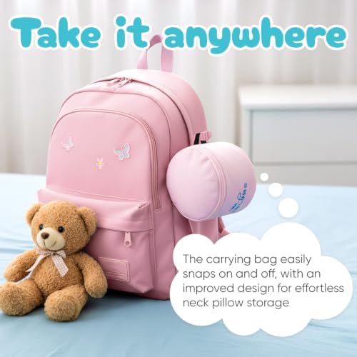 Proglobe Junior Kids Travel Neck Pillow, Ages 4-12, Airplane Car Seat