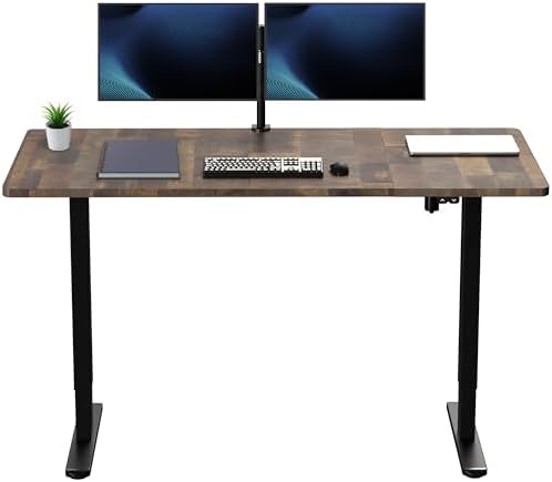 VIVO Reclaimed Wood 60 x 30 in Standing Desk, DESK-KIT-0B6P