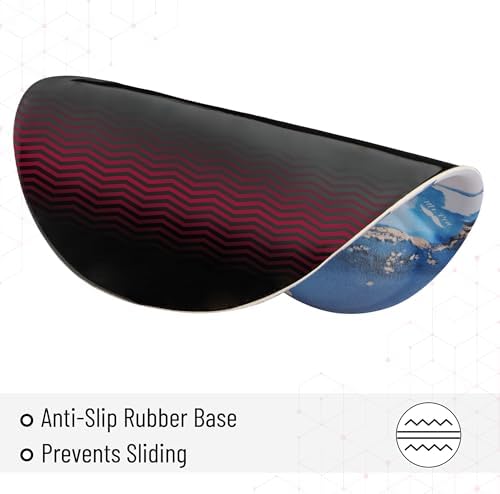 Mr. Pen- Ergonomic Mouse Pad with Wrist Rest, Glacial Blue Marble Design