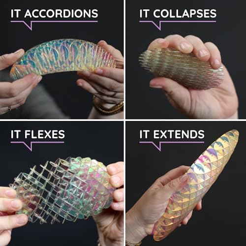 Morf Worm 3D Sensory Fidget Toy for Kids and Adults, Unicorn, Small