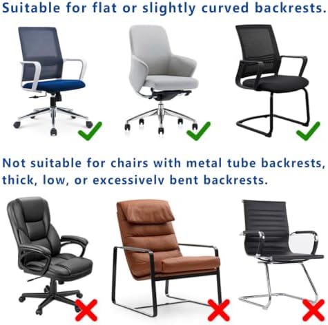 Wealrit Adjustable Office Chair Headrest Attachment 1PCS (Black)