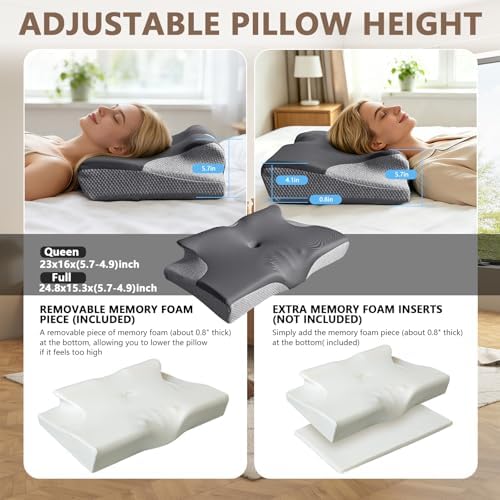Ergo Pillow for Sleep Apnea, Neck Pain, and Snoring Relief