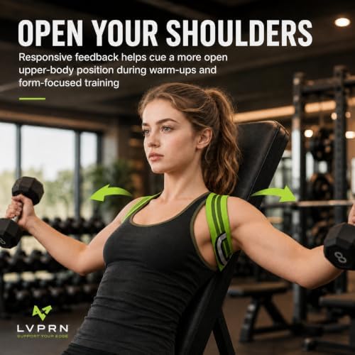Pro-Gym Back Posture Corrector for Women to Open Shoulders, 8cm Ultra-Wide No-Digging Shoulder Straps, Tactical Power-Strap for Easy Solo Wear, Breathable for Workout & Peak Form