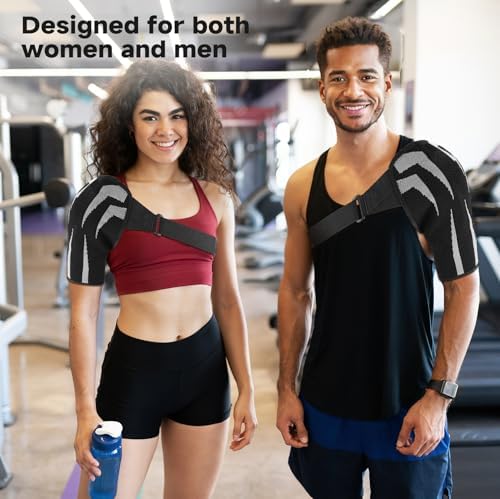 Shoulder Brace for Men & Women, Preventing Strains and Dislocation (Medium)