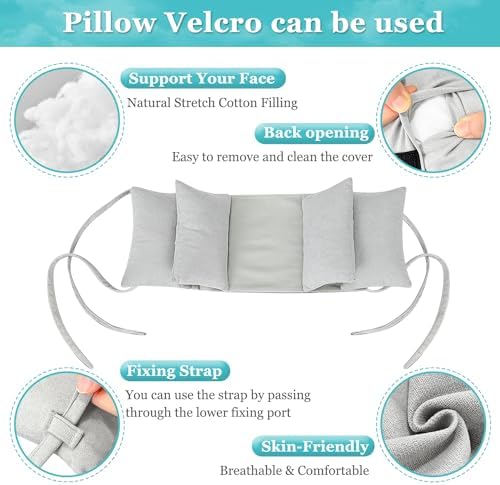 Neck Wedge Stabilizer Pillow for Sleeping to Keep Head Straight While Surgery Head Upright Medical Wedge Positioning Bedridden Disabled Elderly Face up Posture Corrector Headrest