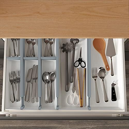 ANTOWIN Expandable Bamboo Drawer Dividers, Fits 17.6-21.6" Drawers