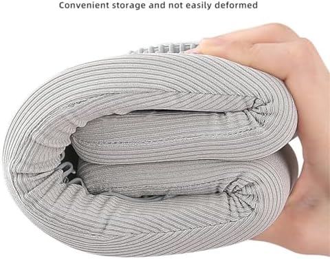 Neck Brace for Neck Support and Pain Relief, Silicone Foam Cervical Collar Wrap Keep Vertebrae Stable for Relief of Cervical Spine Pressure (Gray)