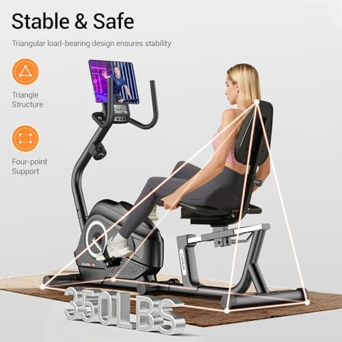 Recumbent Exercise Bike, Stationary Bike for Home, for Seniors