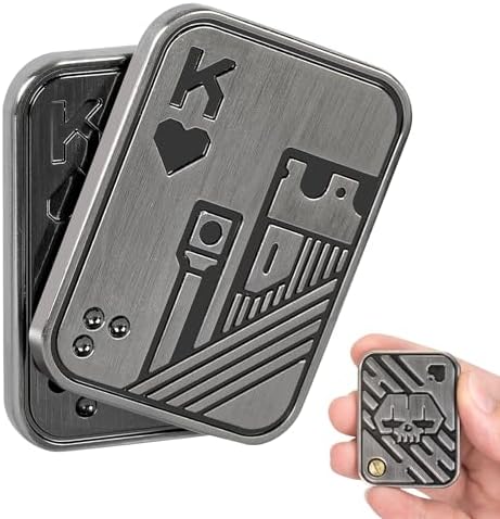 ITOKEY Fidget Toys Adults, Poker Card Fidget Toy, Metal Magnetic Slider