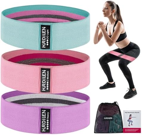 Resistance Bands for Working Out, Exercise Workout Bands for Women & Men, 5 Levels Elastic Stretch Bands for Exercise with Carry Bag for Physical Therapy, Home Fitness, Strength Training, Yoga