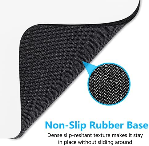 Dapesuom Small Mouse Pad, 6 x 8 Inch Thick Rubber Premium-Textured Non-Slip Portable & Washable Mini Mouse Mat for Women Men Wireless Laptops Keyboard Tray Gaming Work Computer Office Travel, White