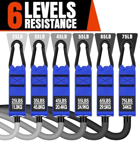 Heavy Resistance Bands for Working Out, 300LBS Exercise Bands with Handles