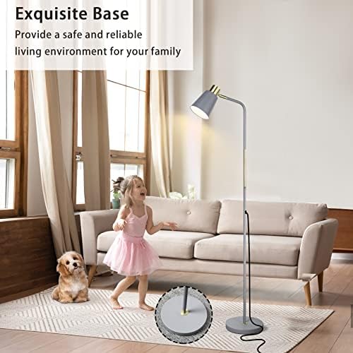 LALISU Floor Lamp Industrial Floor Lamps Reading Farmhouse Standing Lamp