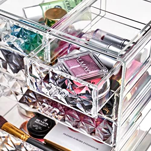 Sorbus 6-Drawer Makeup Organizer with Small & Wide Drawers (Diamond)