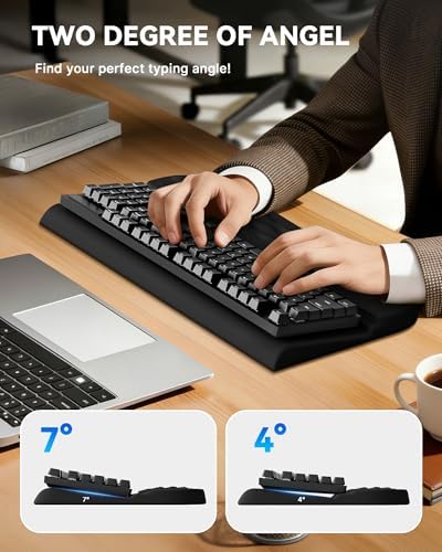 Laborio Wrist Rest with Keyboard Stand Ergonomic Computer Wrist Support Pad