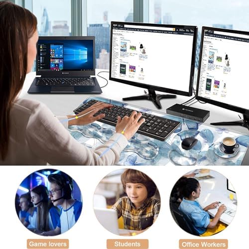 Mouse Pad,Large Pink Desk Mat, 4in1 XXL Mousepad + Keyboard Wrist Rest+Mouse Wrist Rest+Coaster Set with Ergonomic Desk Pad for Home Office Table Computer-Blue Butterfly