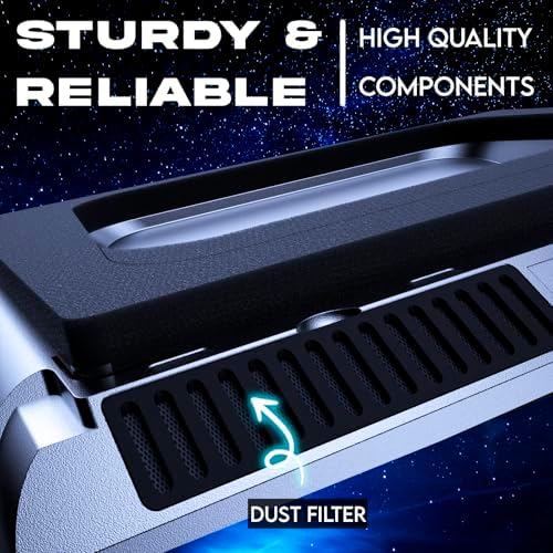 Everest Laptop Cooling Pad with RGB Lights, Turbo Fan 4300 RPM, 14-17.3 in